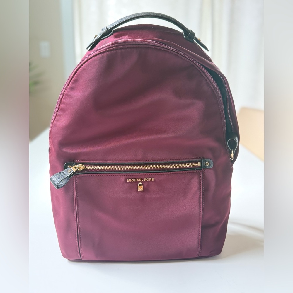 Michael Kors Burgundy Kelsey Nylon Backpack ~ LIKE NEW ~